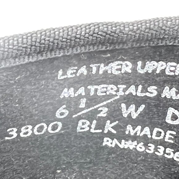 6.5W 6.5 WIDE WIDTH Capezio Women's 3800 Black Leather Mary Jane Dance Tap Shoes - Picture 13 of 13